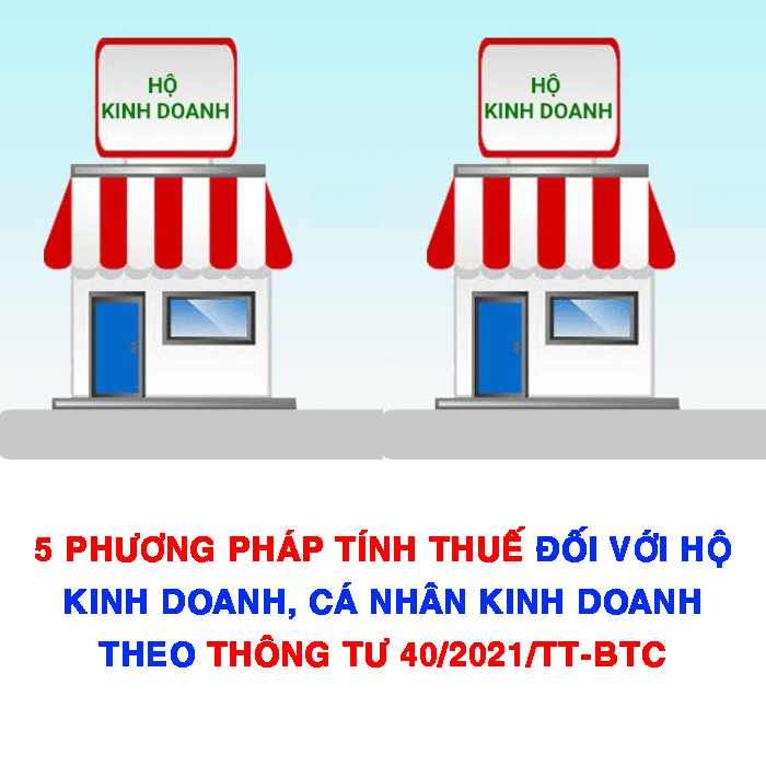 Cách tính thuế đối với hộ kinh doanh